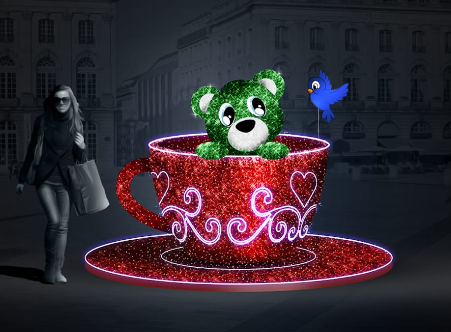 Cup with teddy bear 025/2020