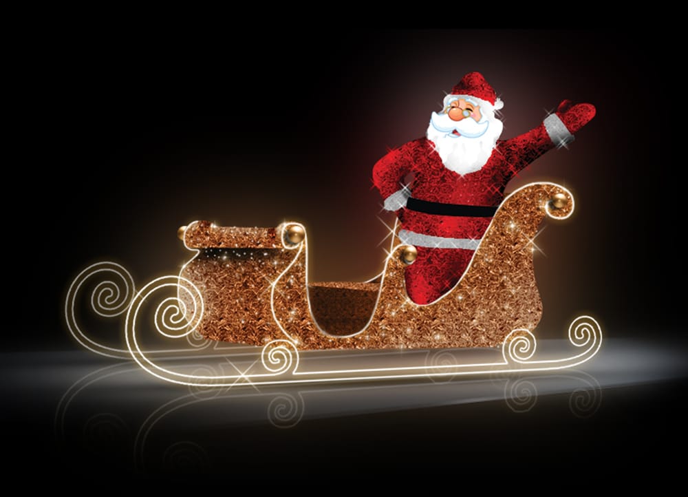 Sleigh with Santa Claus 9/2024